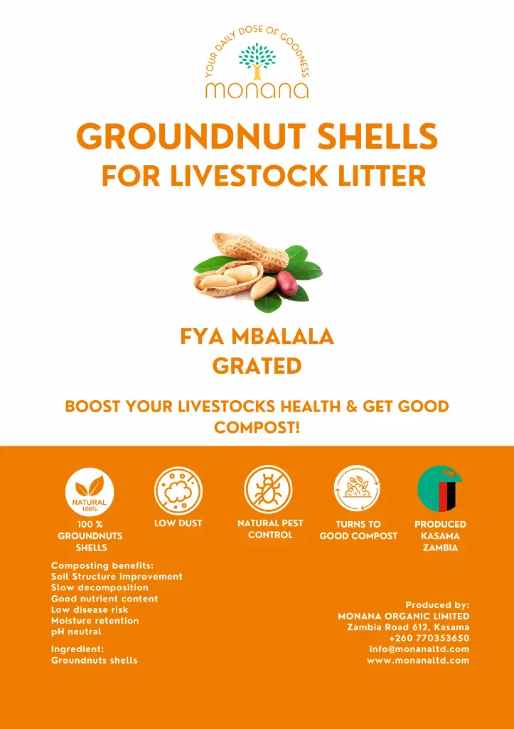 Groundnut litter poster, Monana Organic Limited.webp